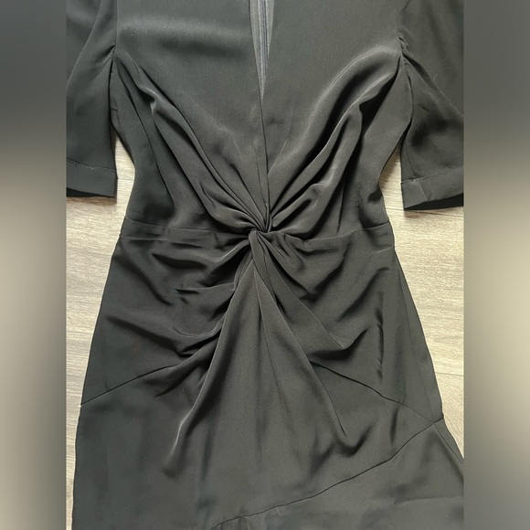 KEEPSAKE the Label No Love Black Knotted Midi Dress in Black Size M - Picture 6 of 16